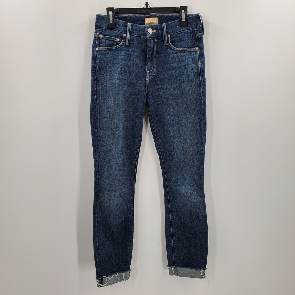 Mother The Looker Ankle Fray Skinny Jeans Size 24 Girl Crush B7